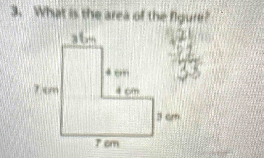 What is the area of the figure?