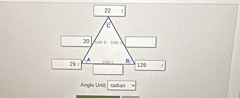 Angle Unit: radian