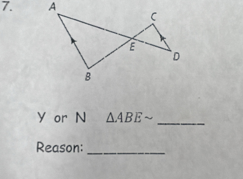 Y or N △ ABEsim _ 
Reason:_