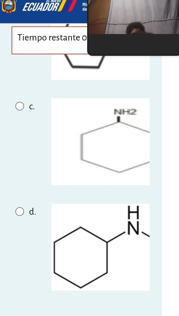 Mi 
ECUADOR de 
Tiempo restante o 
C. 
NH2 
d.