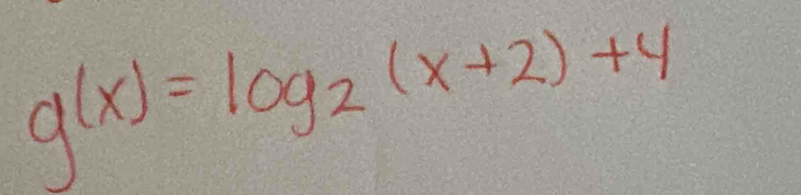 g(x)=log _2(x+2)+4