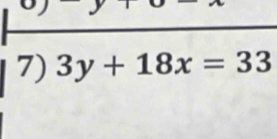 3y+18x=33