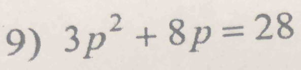 3p^2+8p=28