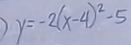 ) y=-2(x-4)^2-5