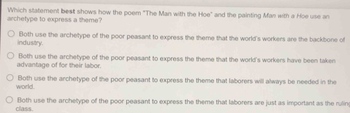 Solved: Which statement best shows how the poem 