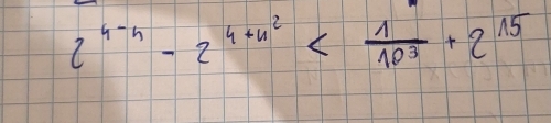 2^(4-n)-2^(4+n^2)