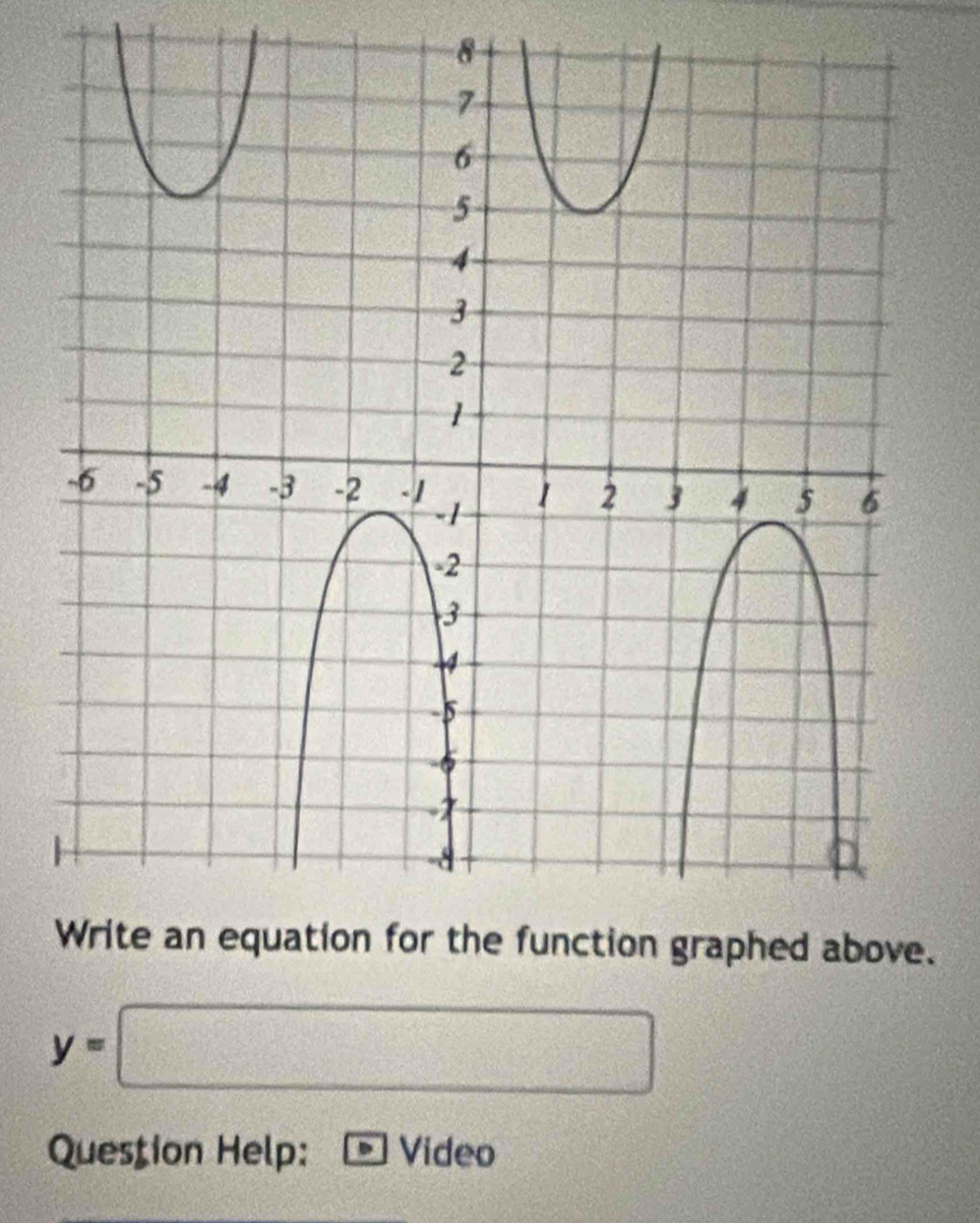 8 
.
y=□
Question Help: Video