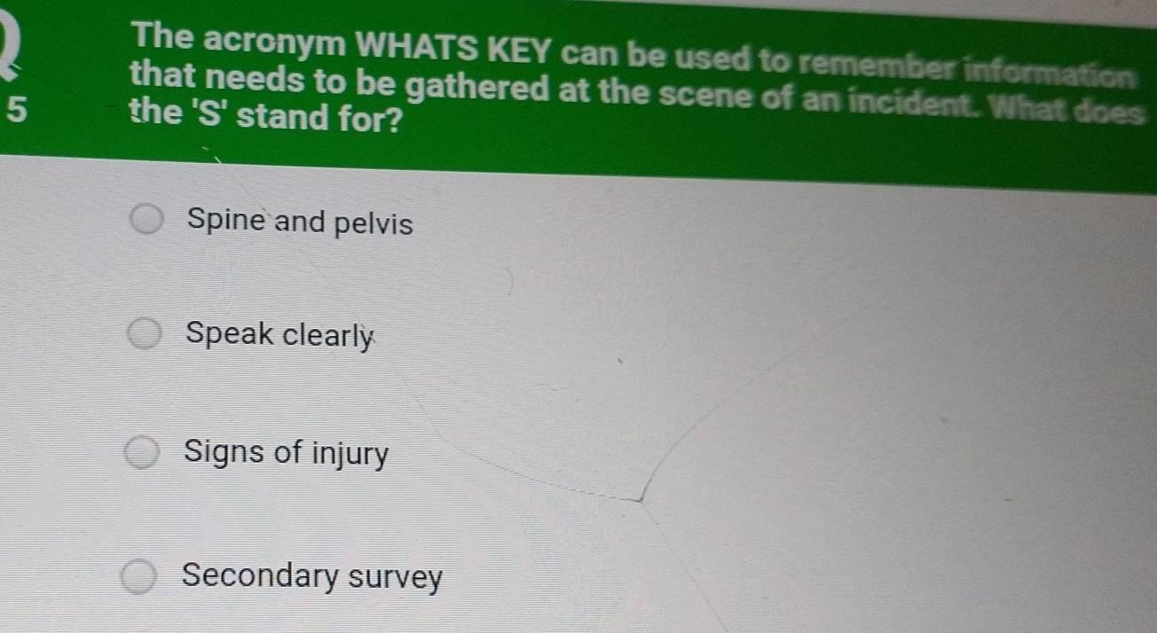 Solved: The acronym WHATS KEY can be used to remember information that ...