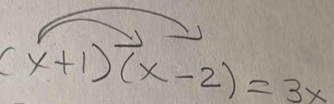 (x+1)(x-2)=3x