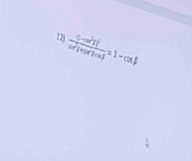 frac (1-cos^2θ )^2sin^2θ +cos^2θ cos θ =1-cos beta