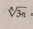 nsqrt(3n)=