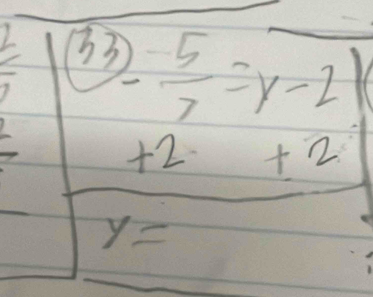 3)- 5/7 =y-2 +21
y=