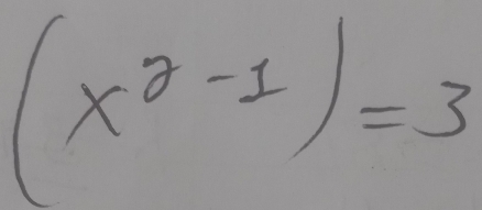 (x^(r-1))=3