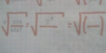 sqrt[5](frac 2* 6)6567=sqrt(frac 2^5)=sqrt((_ ))