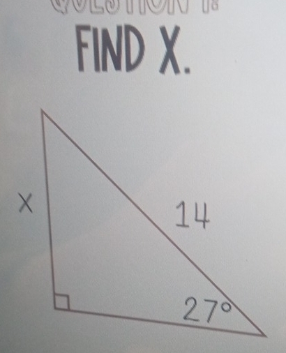 U
FIND X.