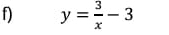 y= 3/x -3