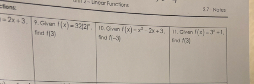 Linear Func
ct