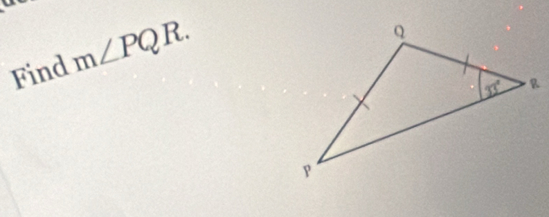 Find m∠ PQR.