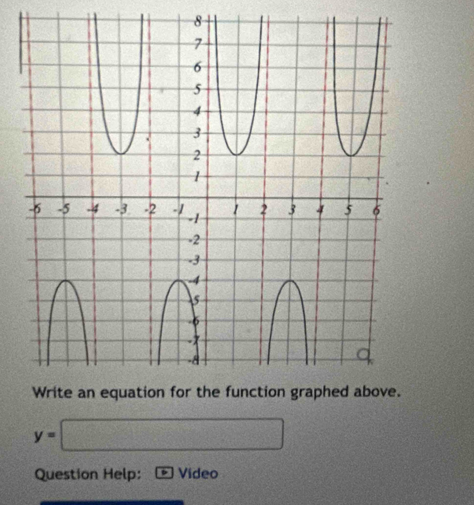 8
y=□
Question Help: Video