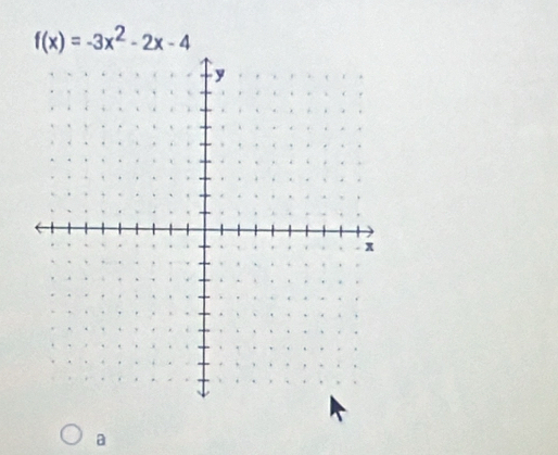 f(x)=-3x^2-2x-4
a