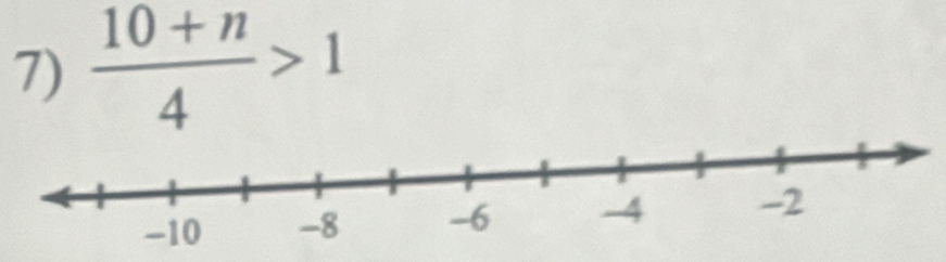  (10+n)/4 >1