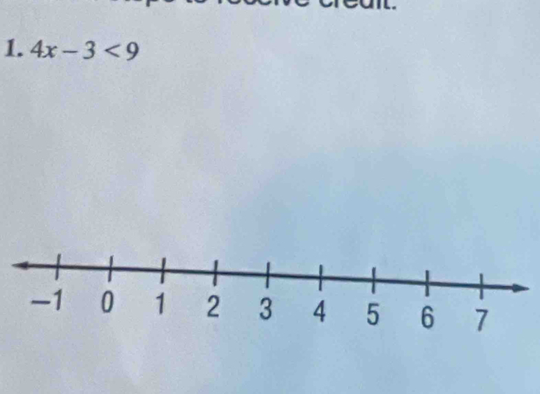 4x-3<9</tex>