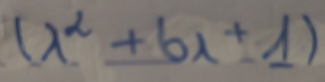 (lambda^2+6lambda +1)