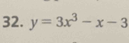 y=3x^3-x-3