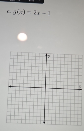 to ∠ 1^1
c. g(x)=2x-1
x