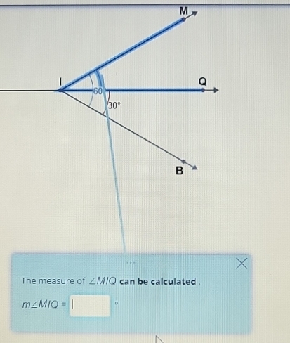 The measure of
m∠ MIQ=