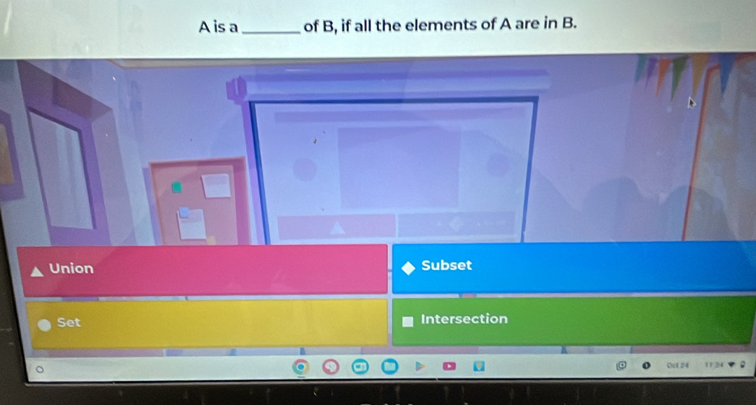 A isa _of B, if all the elements of A are in B.
Union Subset
Set Intersection
Ocl 24 11 2