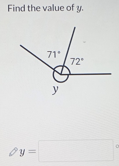 Find the value of y.
y=□ 。