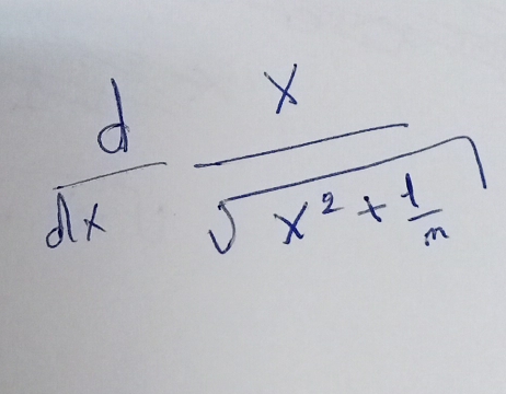  d/dx frac xsqrt(x^2+frac 1)4