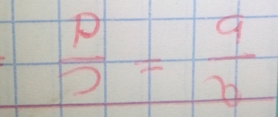 frac pfrac q= 9/q 