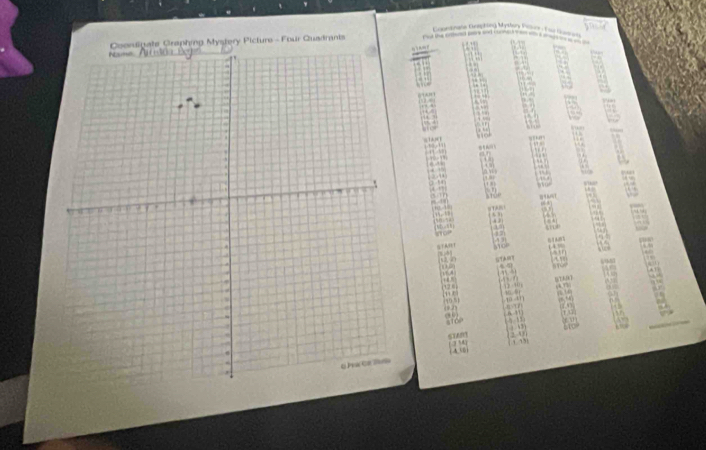 Graphing Mystery Picture - Four Quadrants 
, 

“” 
. 



`