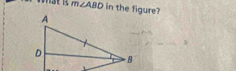 m∠ ABD in the figure?