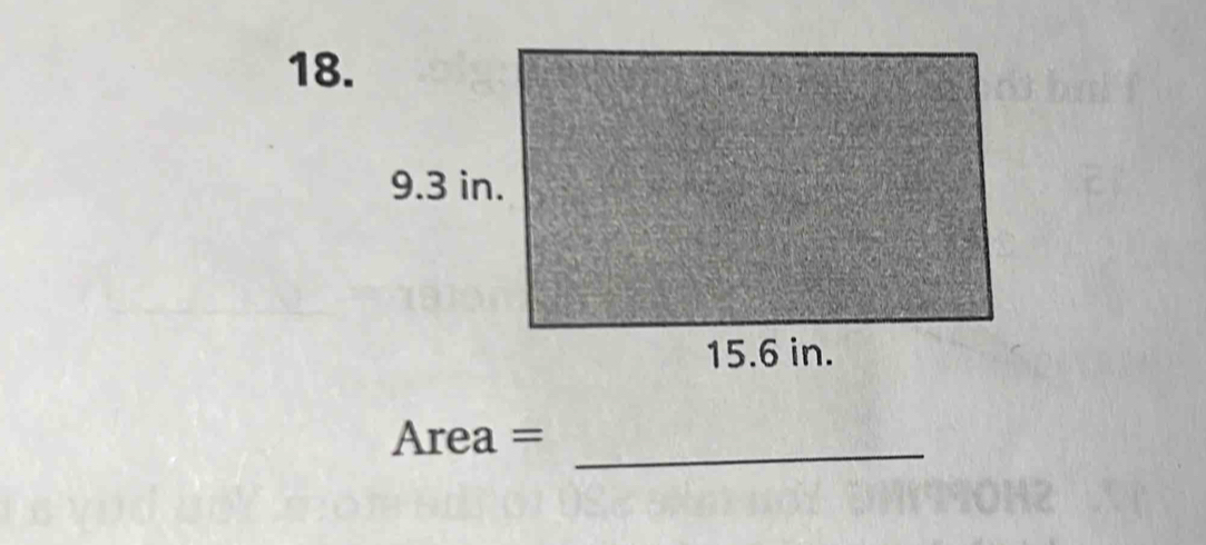 Area = _