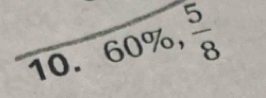 60% ,  5/8 