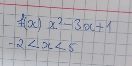 f(x)x^2-3x+1
-2