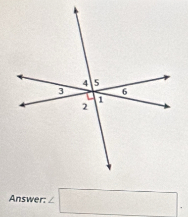 Answer: ∠ □.