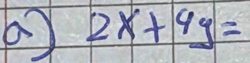 6 ) 2x+4y=