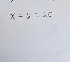 x+6=20