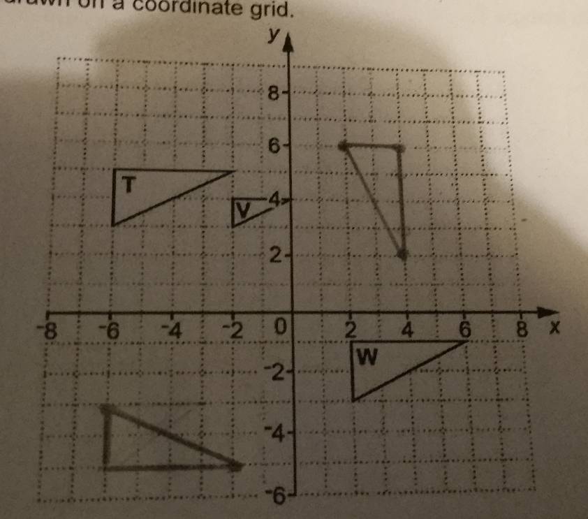 on a coordinate grid.