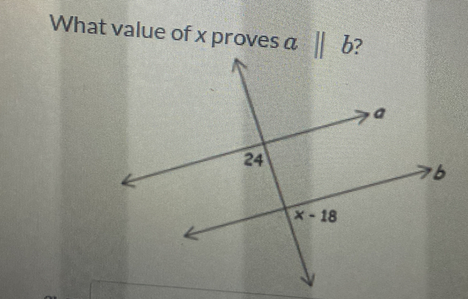 What value of x proves a ||b 2