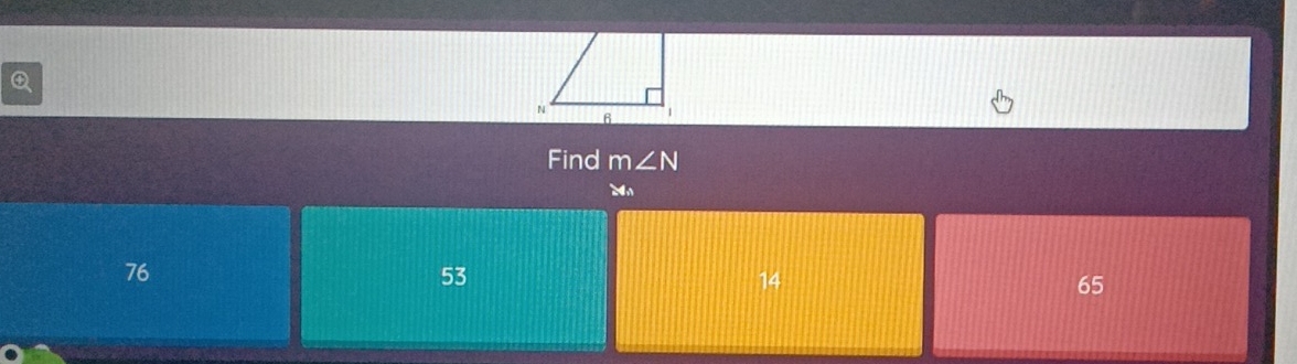 Find m∠ N
76
53
14
65