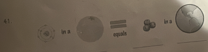 in a 
in a 
equals 
_ 
_