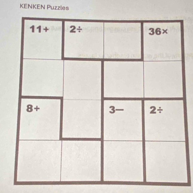 KENKEN Puzzles