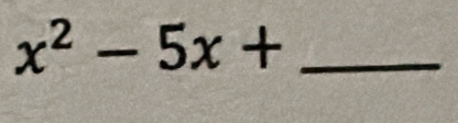 x^2-5x+