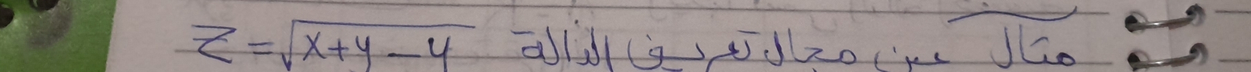 z=sqrt(x+y-4) aldldhoc Jo