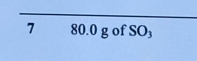 7 30 11 g of SO_3.